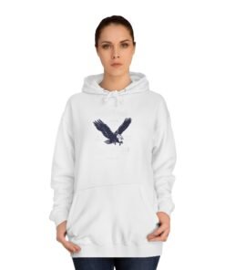 Eagle Emblem Hoodie — Minimalist College-Inspired Pullover