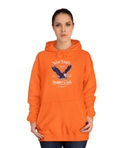 Eagle Emblem Hoodie — Minimalist College-Inspired Pullover