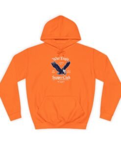 Eagle Emblem Hoodie — Minimalist College-Inspired Pullover
