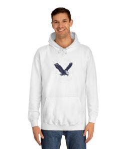 Eagle Emblem Hoodie — Minimalist College-Inspired Pullover