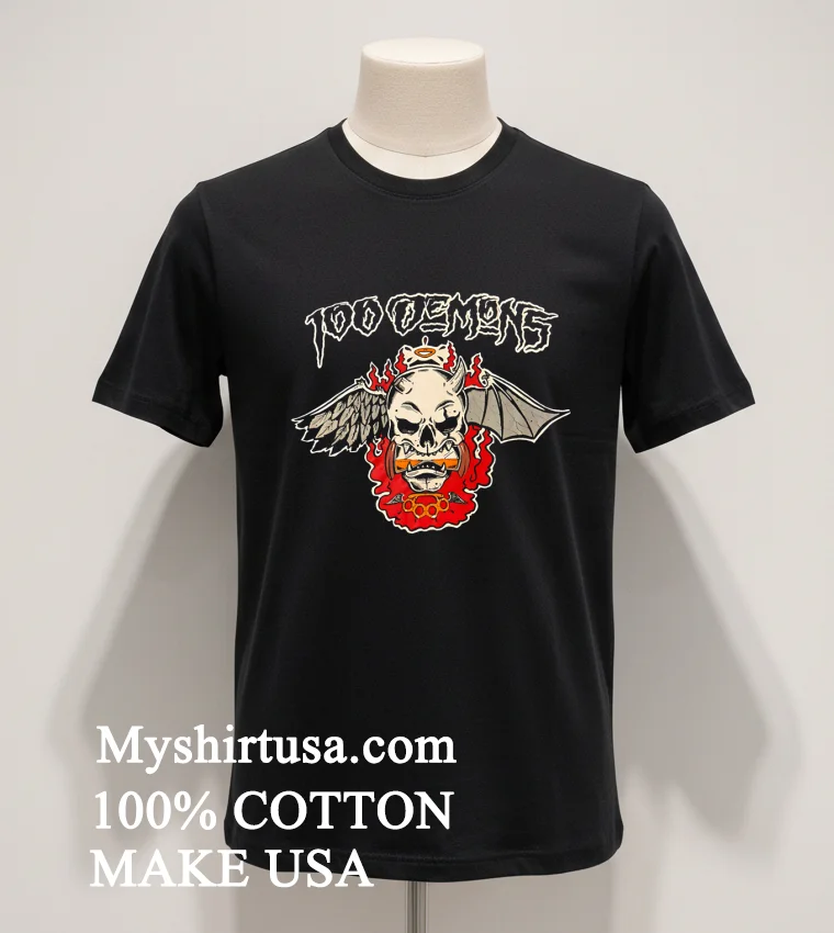 100 Demons Band Logo Shirt Balck Shirt