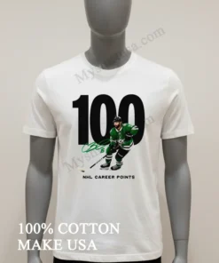 100 Nhl Career Points Dallas Stars Player Signature funny america t-shirts