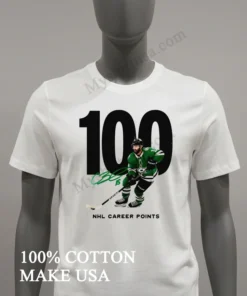 100 Nhl Career Points Dallas Stars Player Signature funny america t-shirts