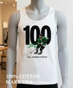 100 Nhl Career Points Dallas Stars Player Signature funny america t-shirts