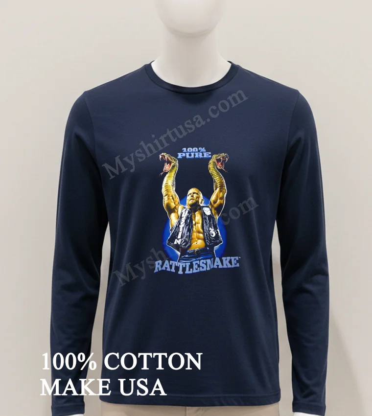 100 Pure Rattlesnake Steve Austin Wrestling Graphic Vintage Shirt Hoodie Shirt