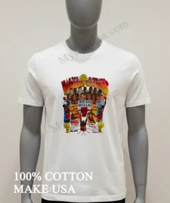 1993 Chicago Bulls 3 Peat Caricature funny america t-shirts