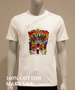 1993 Chicago Bulls 3 Peat Caricature funny america t-shirts