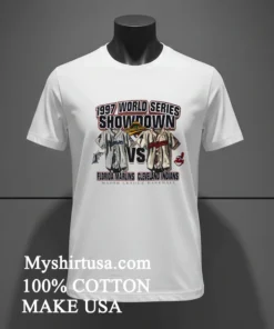 1997 World Series Showdown Marlins Vs Indians Shirt White T Shirt 2