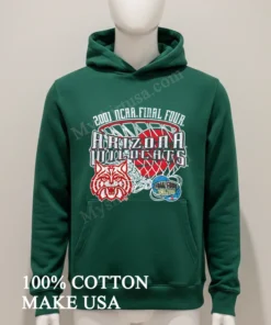 2001 Ncaa Final Four Arizona Wildcats Basketball Championship Logo Shirt