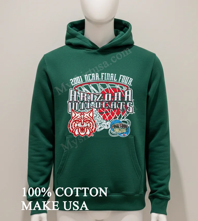 2001 Ncaa Final Four Arizona Wildcats Basketball Championship Logo Shirt - hoodie-shirt 2001 Ncaa Final Four Arizona Wildcats Basketball Championship Logo Shirt Hoodie Shirt 1