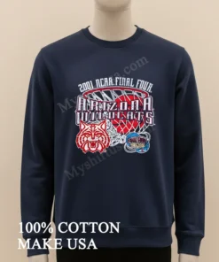 2001 Ncaa Final Four Arizona Wildcats Basketball Championship Logo Shirt