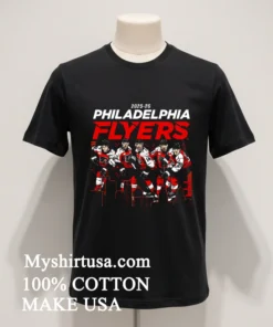2025 26 Philadelphia Flyers Team Players Skyline T Shirt