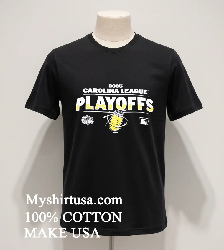 2025 Carolina League Playoffs Logo new t-shirt - balck-shirt 2025 Carolina League Playoffs Logo Shirt Balck Shirt