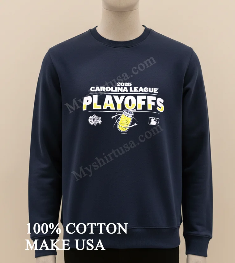 2025 Carolina League Playoffs Logo new t-shirt - long sleve shirt 2025 Carolina League Playoffs Logo Shirt Long Sleve Shirt