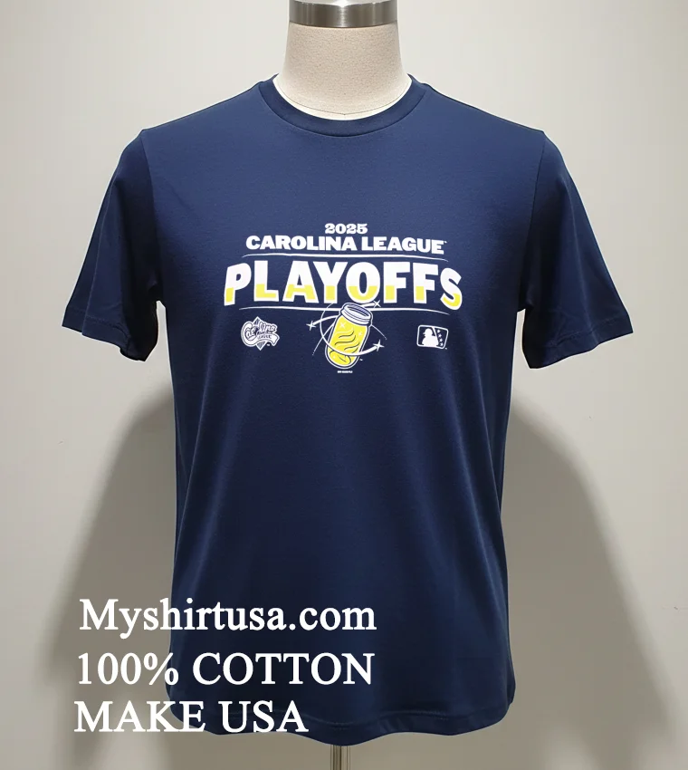2025 Carolina League Playoffs Logo new t-shirt - navy-shirt 2025 Carolina League Playoffs Logo Shirt Navy Shirt