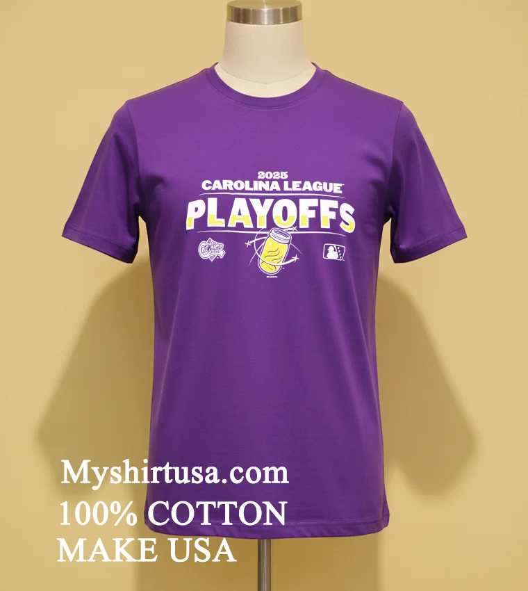 2025 Carolina League Playoffs Logo new t-shirt - purple-shirt 2025 Carolina League Playoffs Logo Shirt Purple Shirt