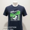 2025 Conference Champions Seattle Seahawks Football Helmet City Skyline Shirt Navy Shirt 1