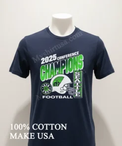 2025 Conference Champions Seattle Seahawks Football Helmet City Skyline Shirt