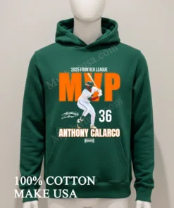 2025 Frontier League Anthony Calarco Mvp Signature new t-shirt