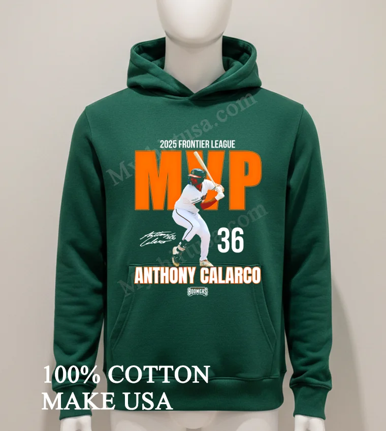 2025 Frontier League Anthony Calarco Mvp Signature new t-shirt - hoodie-shirt 2025 Frontier League Anthony Calarco Mvp Signature Shirt Hoodie Shirt 1