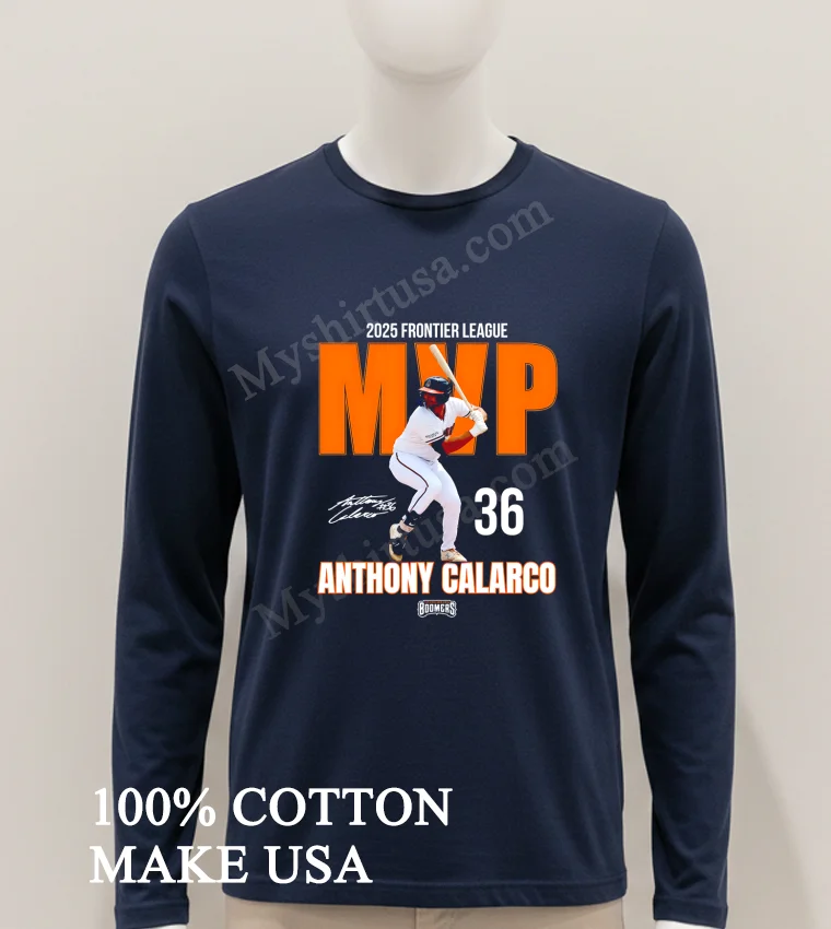 2025 Frontier League Anthony Calarco Mvp Signature new t-shirt - hoodie-shirt 2025 Frontier League Anthony Calarco Mvp Signature Shirt Hoodie Shirt