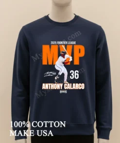 2025 Frontier League Anthony Calarco Mvp Signature new t-shirt