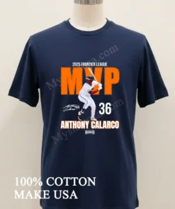 2025 Frontier League Anthony Calarco Mvp Signature new t-shirt