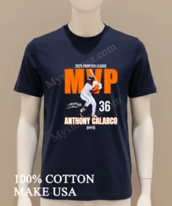 2025 Frontier League Anthony Calarco Mvp Signature new t-shirt