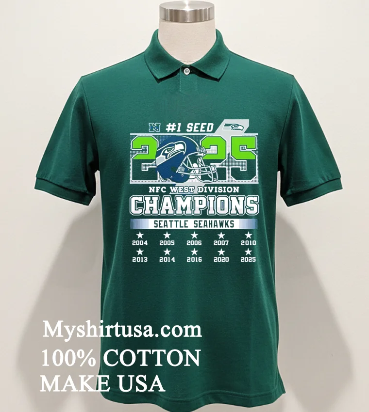 2025 Nfc West Division Champions Seattle Seahawks Shirt - green-shirt 2025 Nfc West Division Champions Seattle Seahawks Shirt Green Shirt