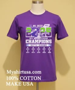 2025 Nfc West Division Champions Seattle Seahawks Shirt