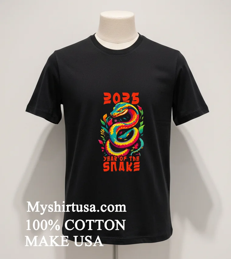 2025 Year Of The Snake Sunset Shirt Balck Shirt 1