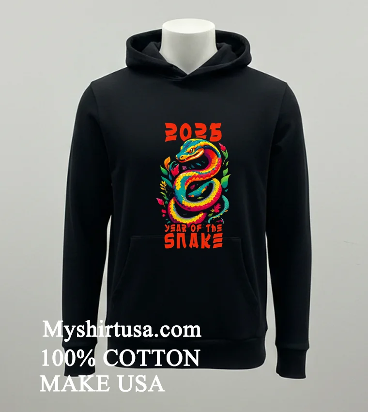 2025 Year Of The Snake Sunset Shirt Balck Shirt