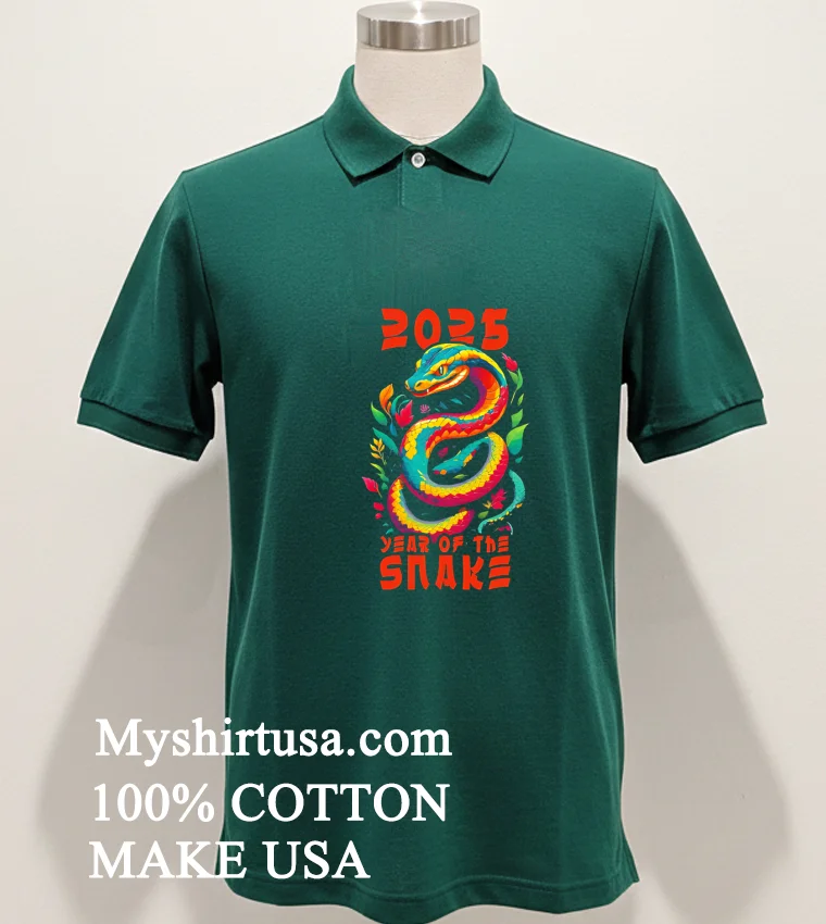 2025 Year Of The Snake Sunset Shirt Green Shirt