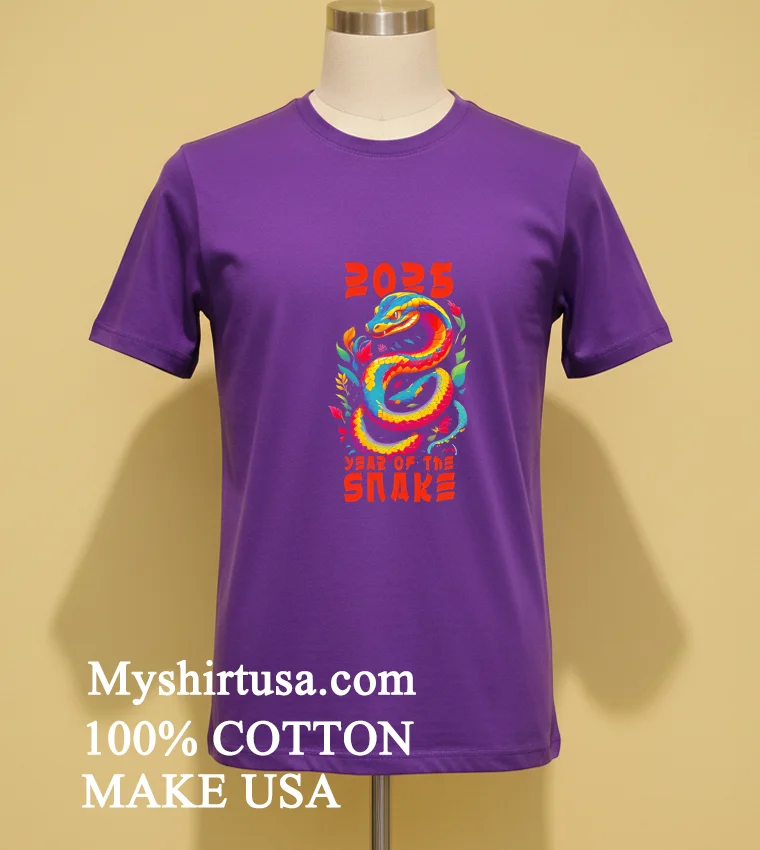 2025 Year Of The Snake Sunset Shirt - purple-shirt 2025 Year Of The Snake Sunset Shirt Purple Shirt