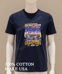 2026 Double Gold Medalists Usa Beat Canada Hockey funny america t-shirts
