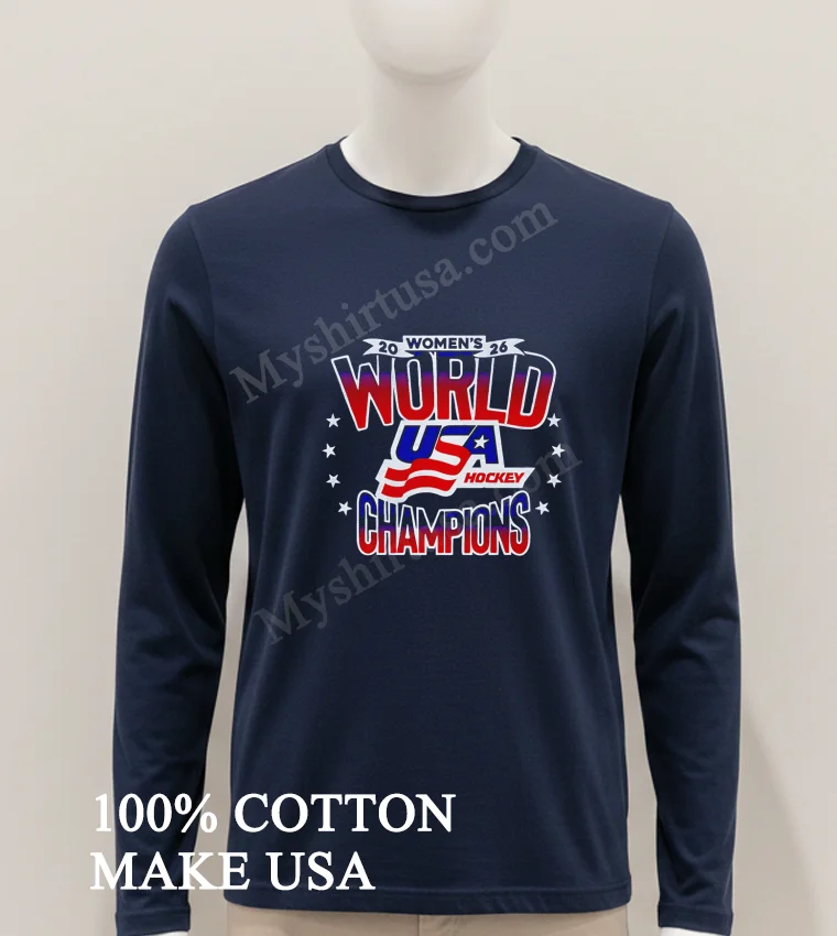 2026 Women S World Usa Hockey Champions Stars Flag funny america t-shirts - hoodie-shirt 2026 Womens World Usa Hockey Champions Stars Flag Shirt Hoodie Shirt 1