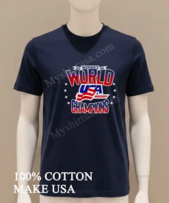 2026 Women S World Usa Hockey Champions Stars Flag funny america t-shirts