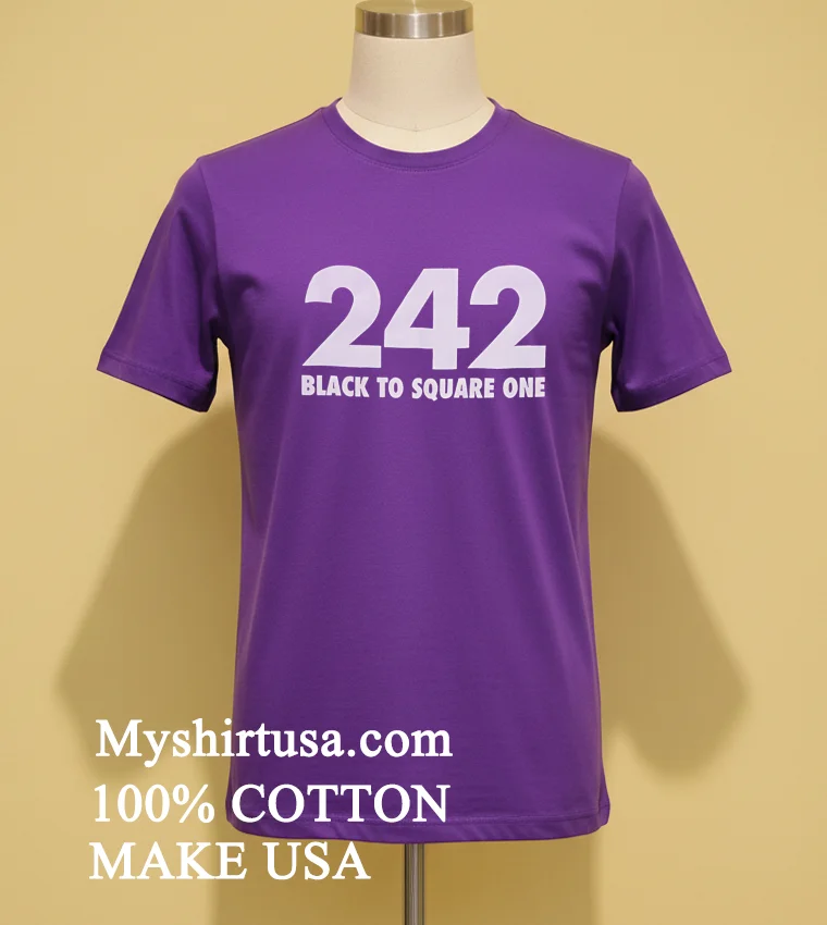 242 Black To Square One new t-shirt - purple-shirt 242 Black To Square One Shirt Purple Shirt