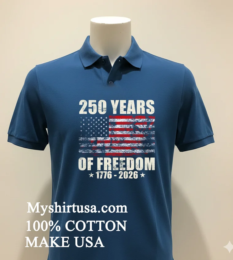 250 Years Of Freedom 1776 2026 American Flag Retro T Shirt - navy-shirt 250 Years Of Freedom 1776 2026 American Flag Retro T Shirt Navy Shirt 1