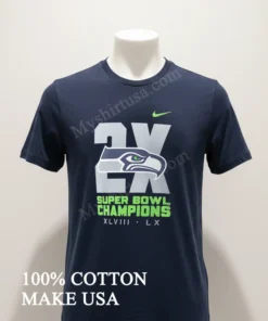 2X Super Bowl Champions Xlviii Lx Seattle Seahawks Logo funny america t-shirts