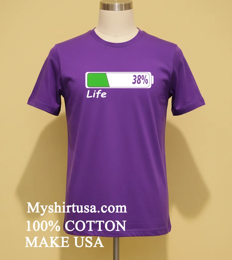 38 Life Shirt Purple Shirt