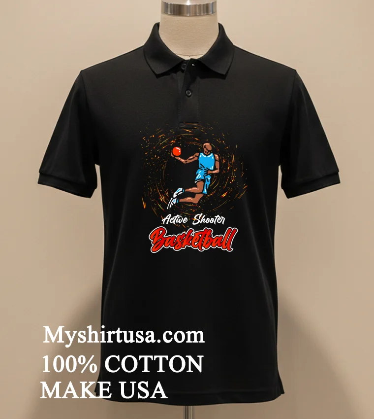 Active Shooter Basketball Classic Shirt - balck-shirt Active Shooter Basketball Classic Shirt Balck Shirt 1