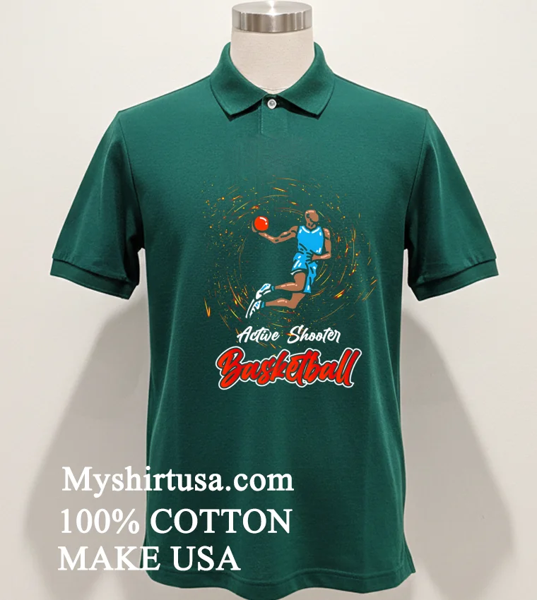 Active Shooter Basketball Classic Shirt Green Shirt