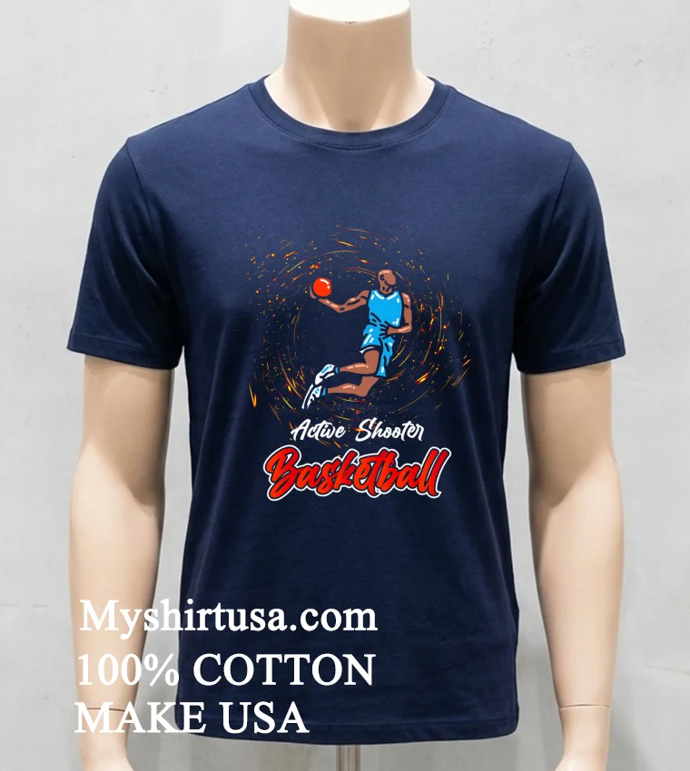 Active Shooter Basketball Classic Shirt Navy Shirt