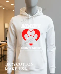 Adopt Don T Shop Dog Paw funny america t-shirts