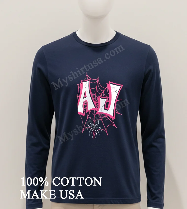 Aj Pink Spider Web And Skeleton Heart Graphic Shirt Hoodie Shirt 1