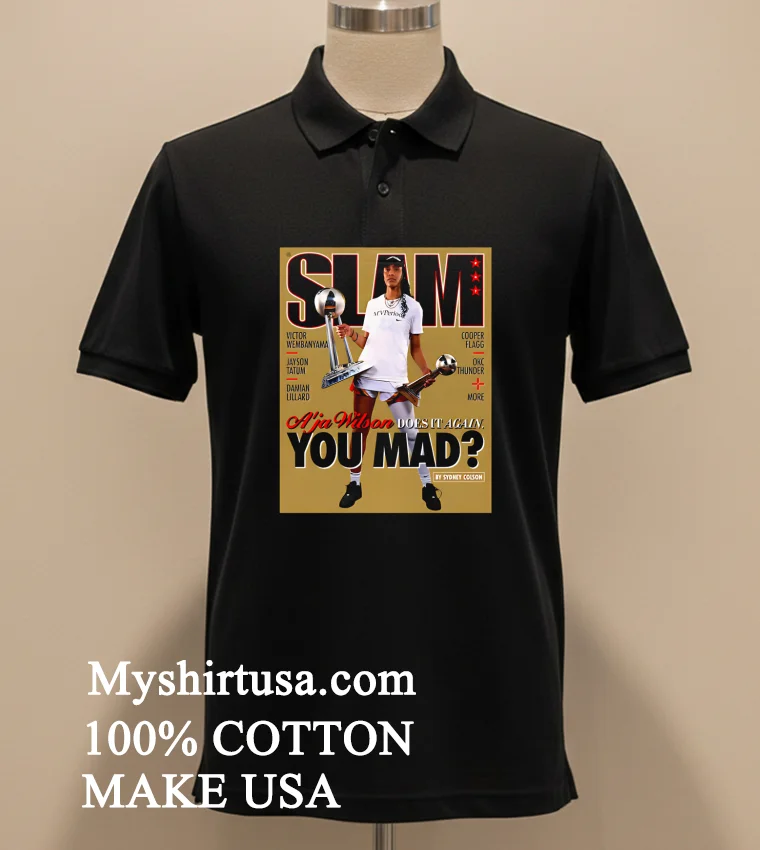 Aja Wilson Las Vegas Aces Wnba Slam Shirt Balck Shirt 2