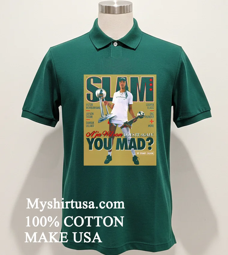 A Ja Wilson Las Vegas Aces Wnba Slam Shirt - green-shirt Aja Wilson Las Vegas Aces Wnba Slam Shirt Green Shirt