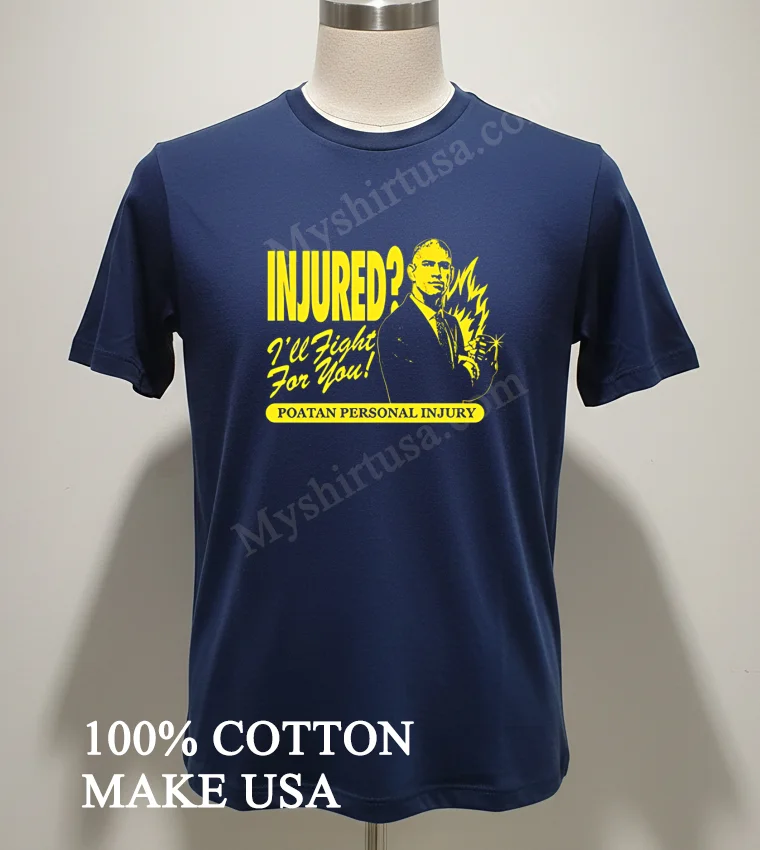 Alex Poatan Pereira Injured Ill Fight For You Poatan Personal Injury Shirt Navy Shirt 3