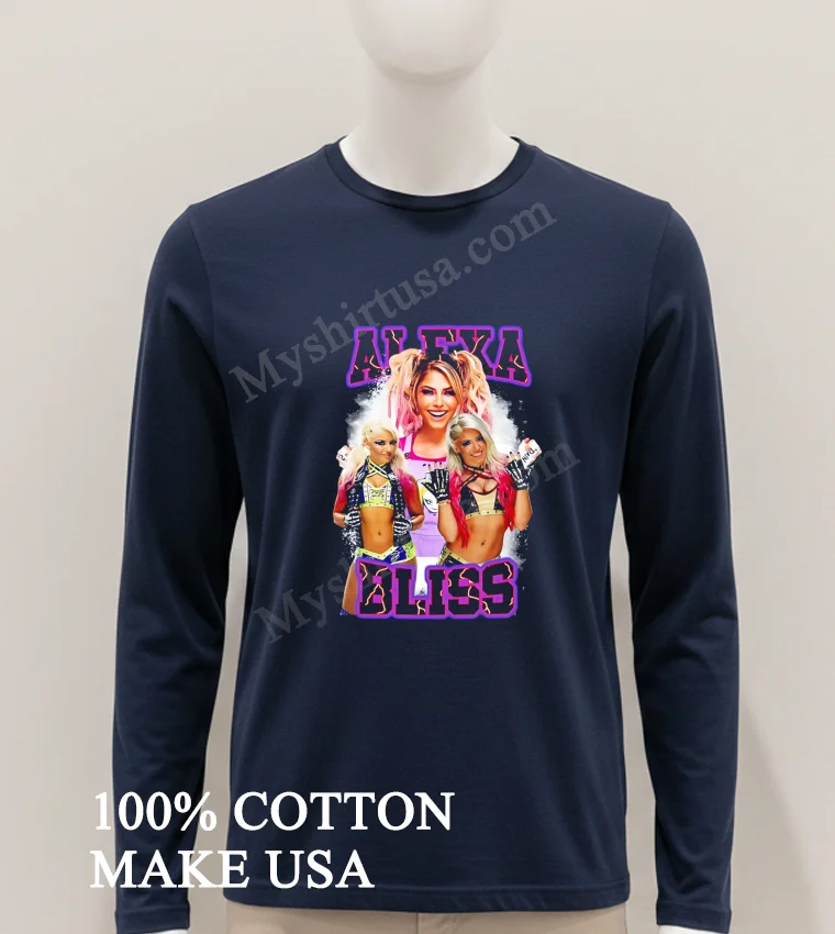 Alexa Bliss Pink And Purple Wrestling Tribute Shirt Hoodie Shirt 1